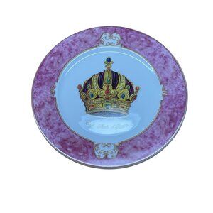 Email de Limoges Casa Reale Austria Limoges Porcelain Decorative Plate Crown Des